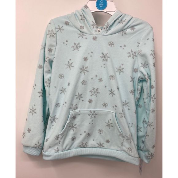 Carter's Teal Snowflake Fleece Hooded Sweater - Picture 2 of 12